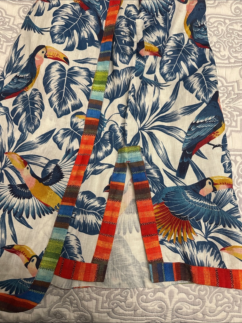 LAST CHANCE Farm Rio Flying Toucans Open Back Midi Dress - Picture 14 of 16